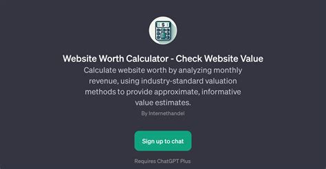 Website Worth & Domain Value Calculator .